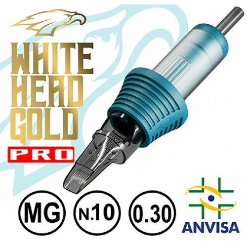 CARTUCHO COM AGULHA WHITE HEAD GOLD 0,30mm Ref.07M-10 PRO